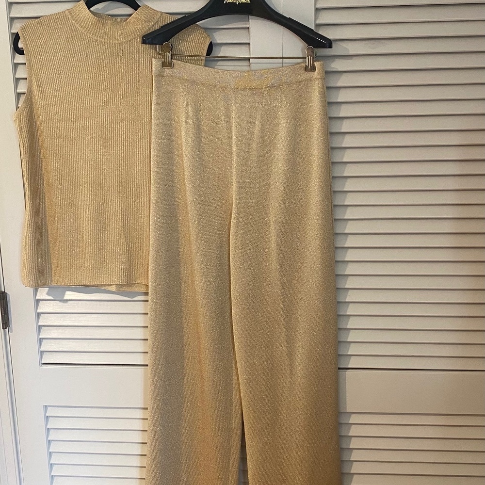 St. John Collection ~ Champagne Sparkle Pants Set